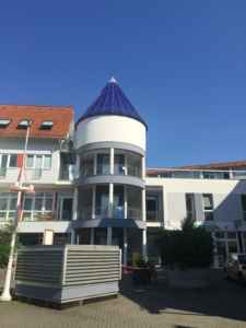 blaue Turmspitze in Bad Vilbel - Christiane Witt - Feng Shui Beratung