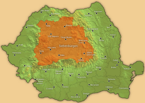 Siebenbürgen Landkarte Rumänien - Christiane Witt - Feng Shui Beratung